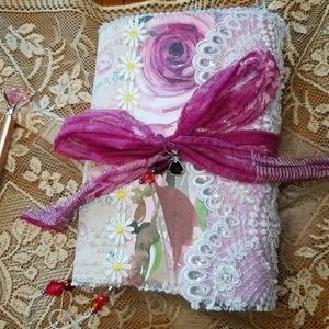 Dreamy Lavender Floral Wrap Around Junk Journal